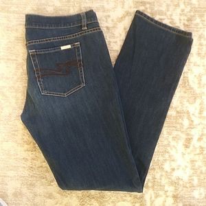 White House Black Market Noir Slim Leg Jean 4R Blue